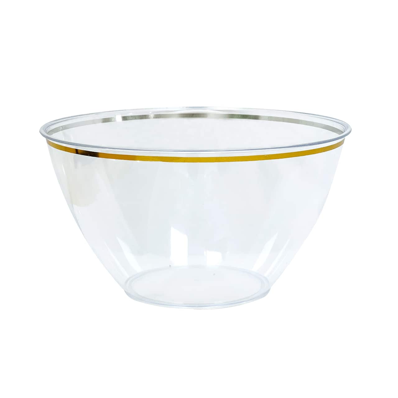 12 Pack: 5.5" Gold Rim Plastic Party Bowl by Celebrate It™